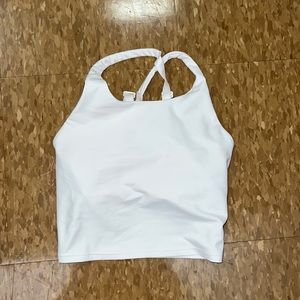 White activewear top